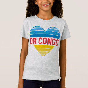 I Love DR Congo, Congo-Kinshasa Heart T-Shirt