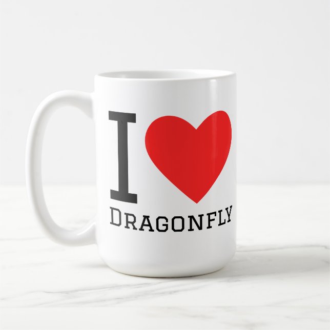 I love dragonfly coffee mug (Left)