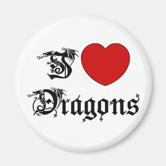 I Love Dragons Magnet