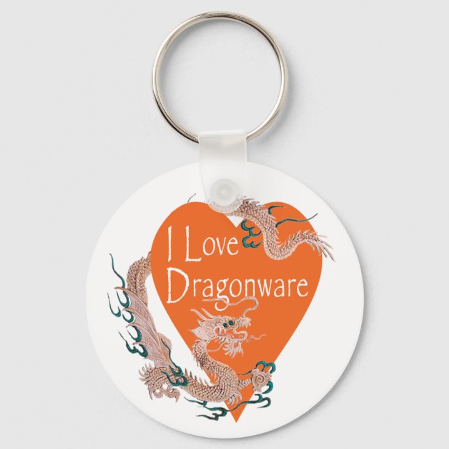 I Love Dragonware Keychain (Front)