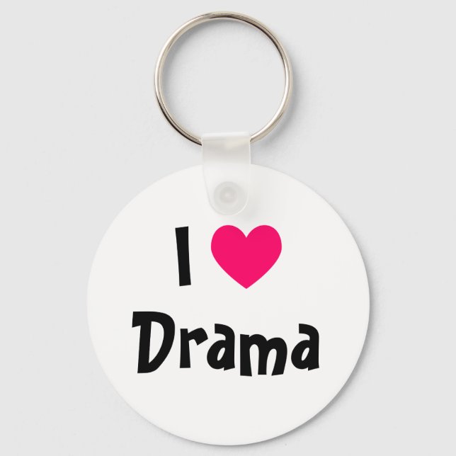 I Love Drama Key Ring (Front)