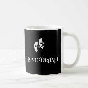 I Love Drama, Theatre Masks, performing Artists Coffee Mug