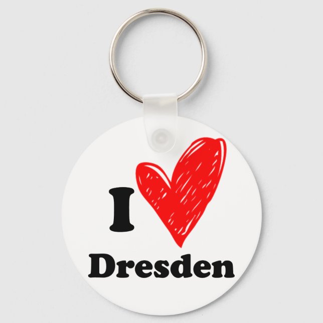 I love Dresden Key Ring (Front)