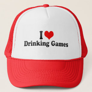 I Love Drinking Games Trucker Hat