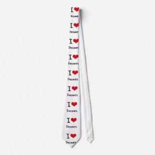 I Love Drones Tie