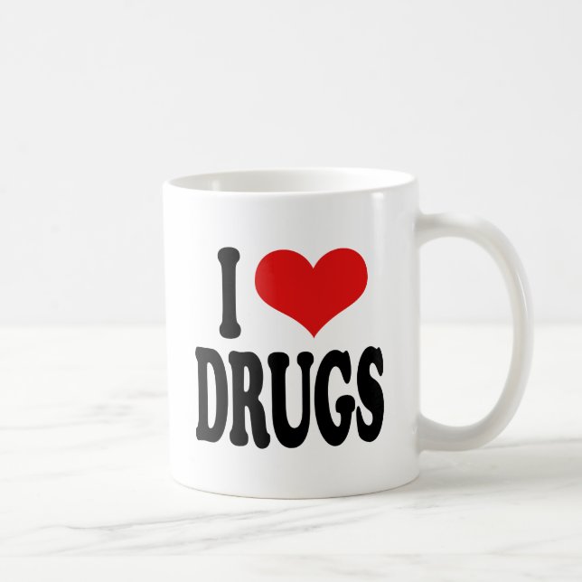 I Love Drugs Coffee Mug (Right)