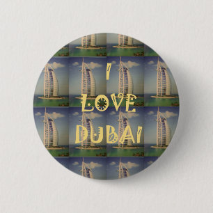 I Love Dubai 6 Cm Round Badge