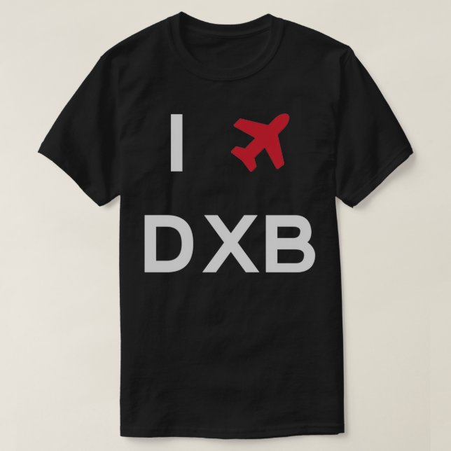 I love Dubai DXB T-Shirt (Design Front)
