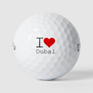 I Love Dubai HEART Golf Balls
