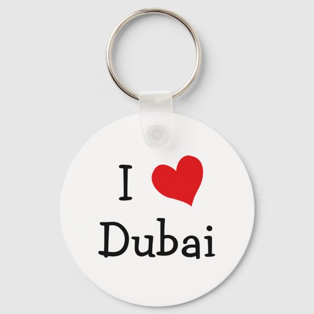 I Love Dubai Key Ring (Front)