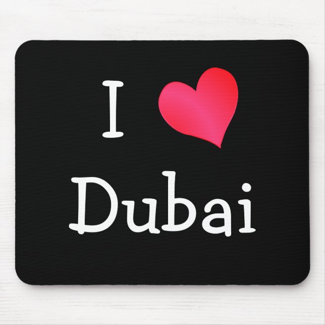 I Love Dubai Mouse Mat (Front)