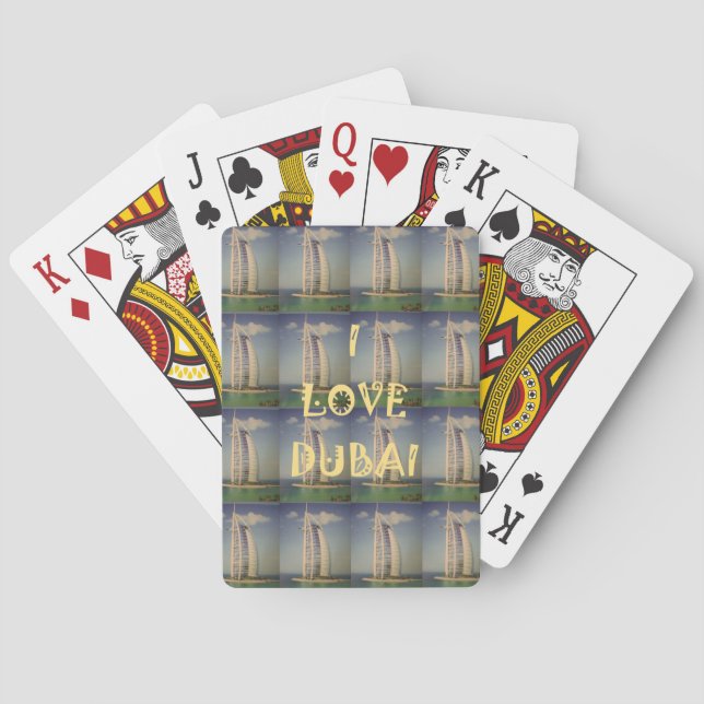 I Love Dubai Playing Cards (Back)