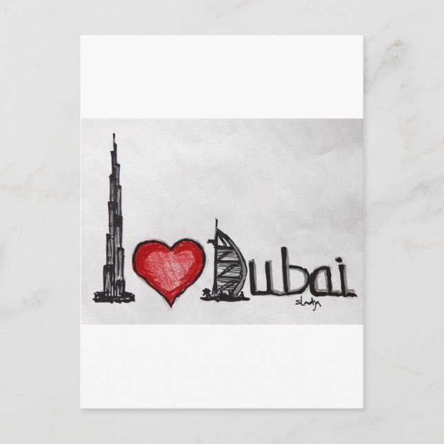 I Love Dubai Postcard (Front)