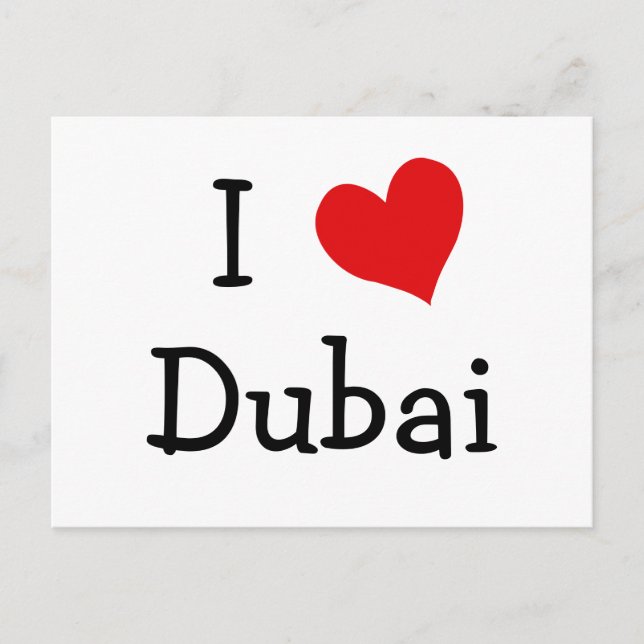I Love Dubai Postcard (Front)