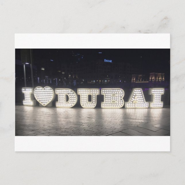 I Love Dubai Postcard (Front)