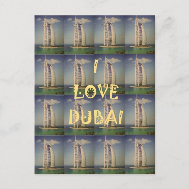 I Love Dubai Postcard (Front)