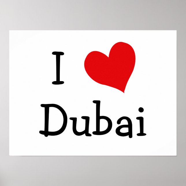 I Love Dubai Poster (Front)