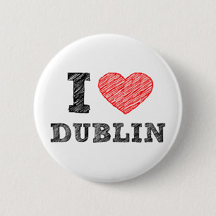 I Love Dublin 6 Cm Round Badge