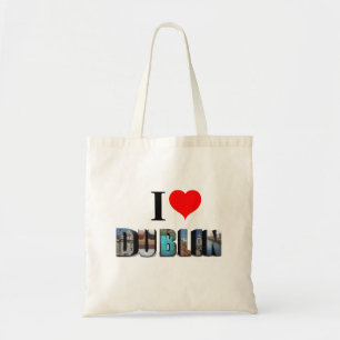 I Love Dublin Ireland 3D Travel Photo Tote Bag