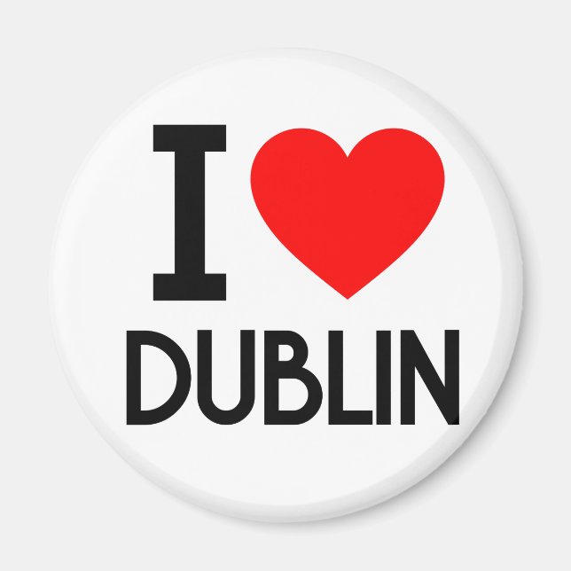 I Love Dublin Magnet (Front)