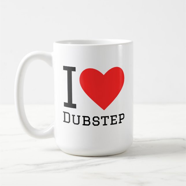 I love dubstep coffee mug (Left)