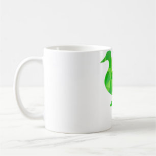 I Love Ducks Green Fowl Waterfowl Hunter beagle bl Coffee Mug