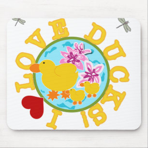 I Love Ducks Mouse Mat