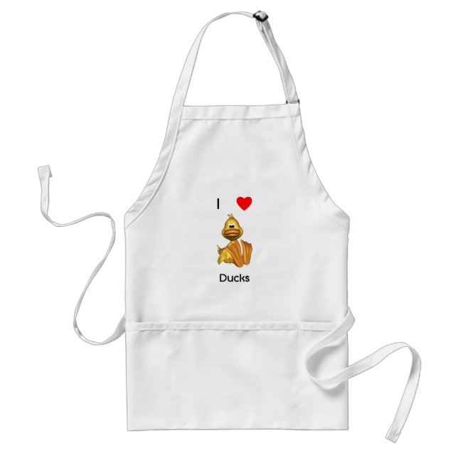 I love ducks standard apron (Front)