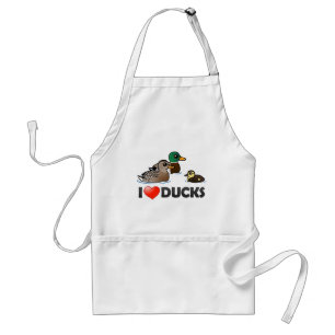 I Love Ducks Standard Apron