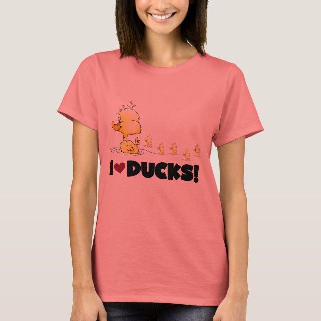I Love Ducks Tshirts and Gifts (Front)