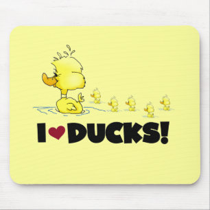 I Love Ducks Tshirts and Gifts Mouse Mat