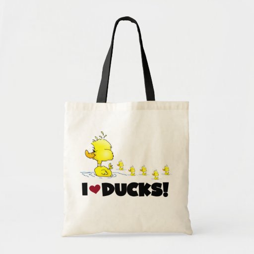 Image of I Love Ducks Tshirts and Gifts Tote Bag