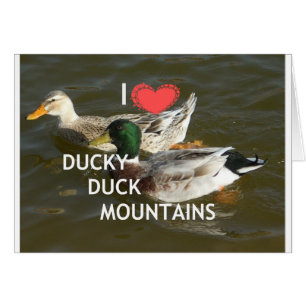 I Love Ducky Duck Mountains Design