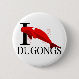 I Love Dugongs Buttons