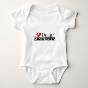 I Love Duluth Minnesota Baby Bodysuit