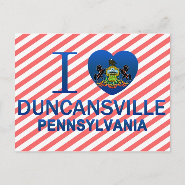 I Love Duncansville, PA Postcard (Front)