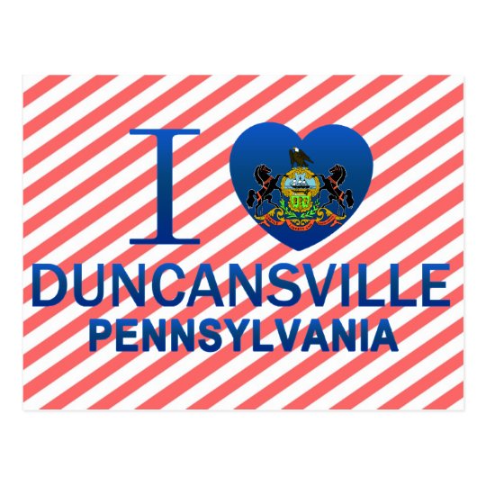I Love Duncansville, PA Postcard