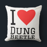 I love dung beetle  cushion<br><div class="desc">I love dung beetle,  for animal kingdom</div>