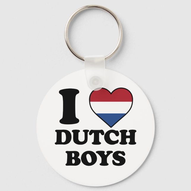 I love Dutch boys Key Ring (Front)
