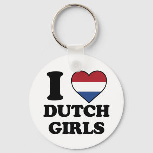 I love Dutch girls Key Ring