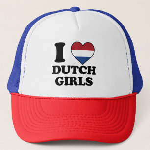 I love Dutch Girls Trucker Hat