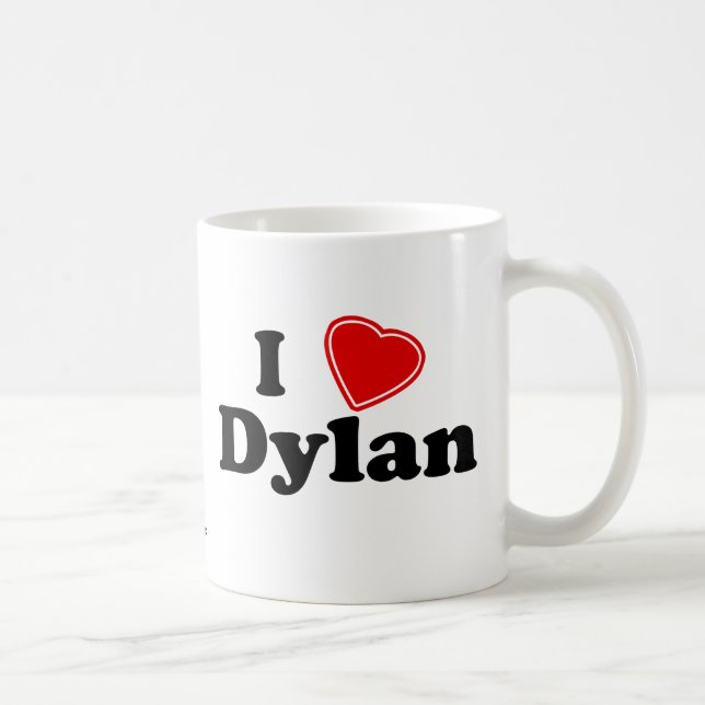 I Love Dylan Coffee Mug (Right)