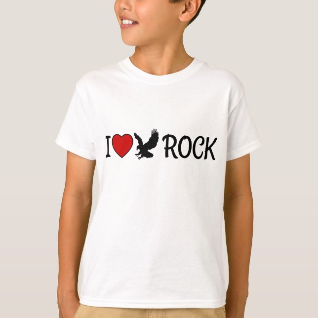 I Love Eagle Rock California Red Heart T-Shirt (Front)