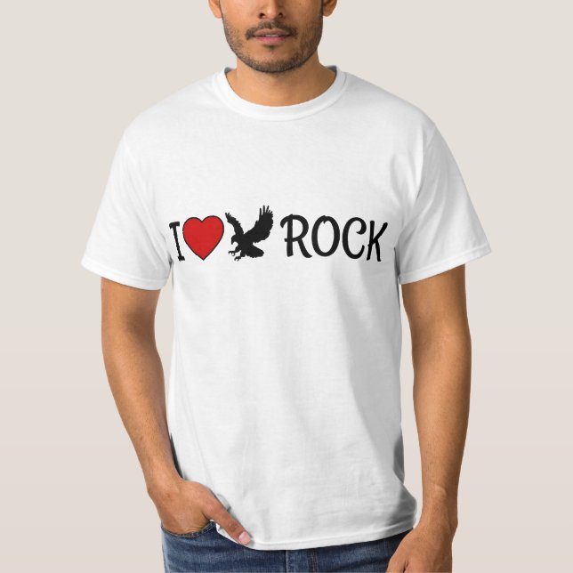 I Love Eagle Rock California Red Heart T-Shirt (Front)