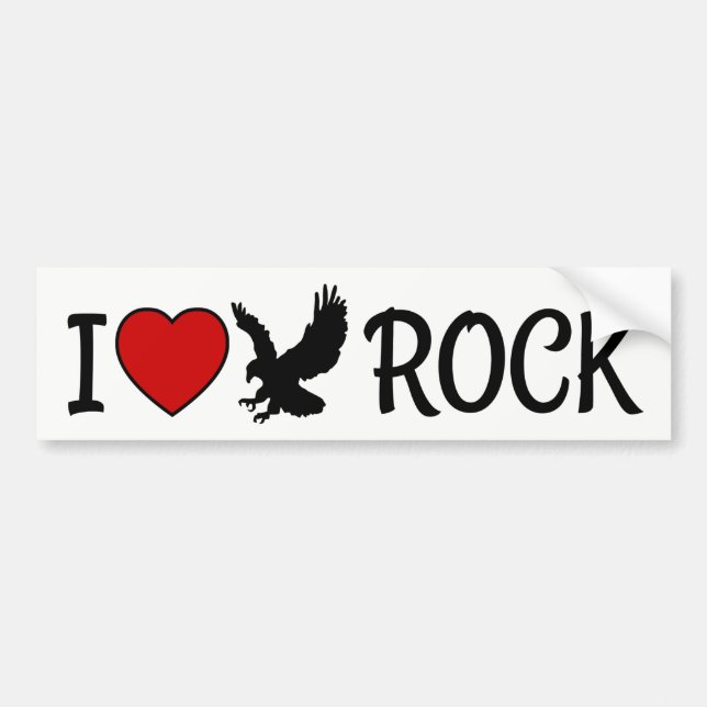 I Love Eagle Rock Heart Bumper Sticker (Front)