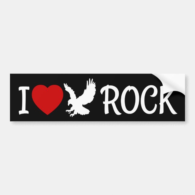 I Love Eagle Rock Heart Bumper Sticker (Front)