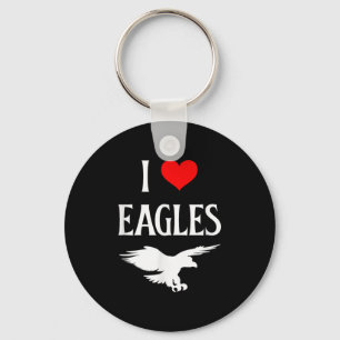 I Love Eagles I Heart Eagles Bird Of P Lover Bird  Key Ring