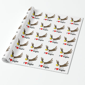 I Love Eagles Wrapping Paper