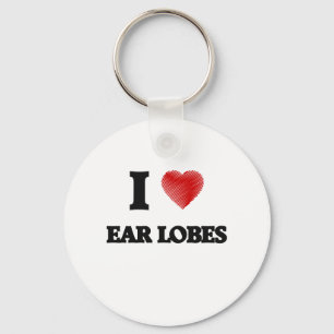 I love Ear Lobes Key Ring