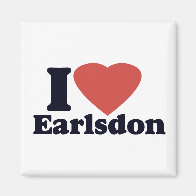 I Love Earlsdon Fridge Magnet (Front)
